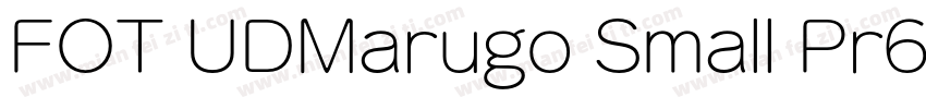 FOT UDMarugo Small Pr6N Bold字体转换